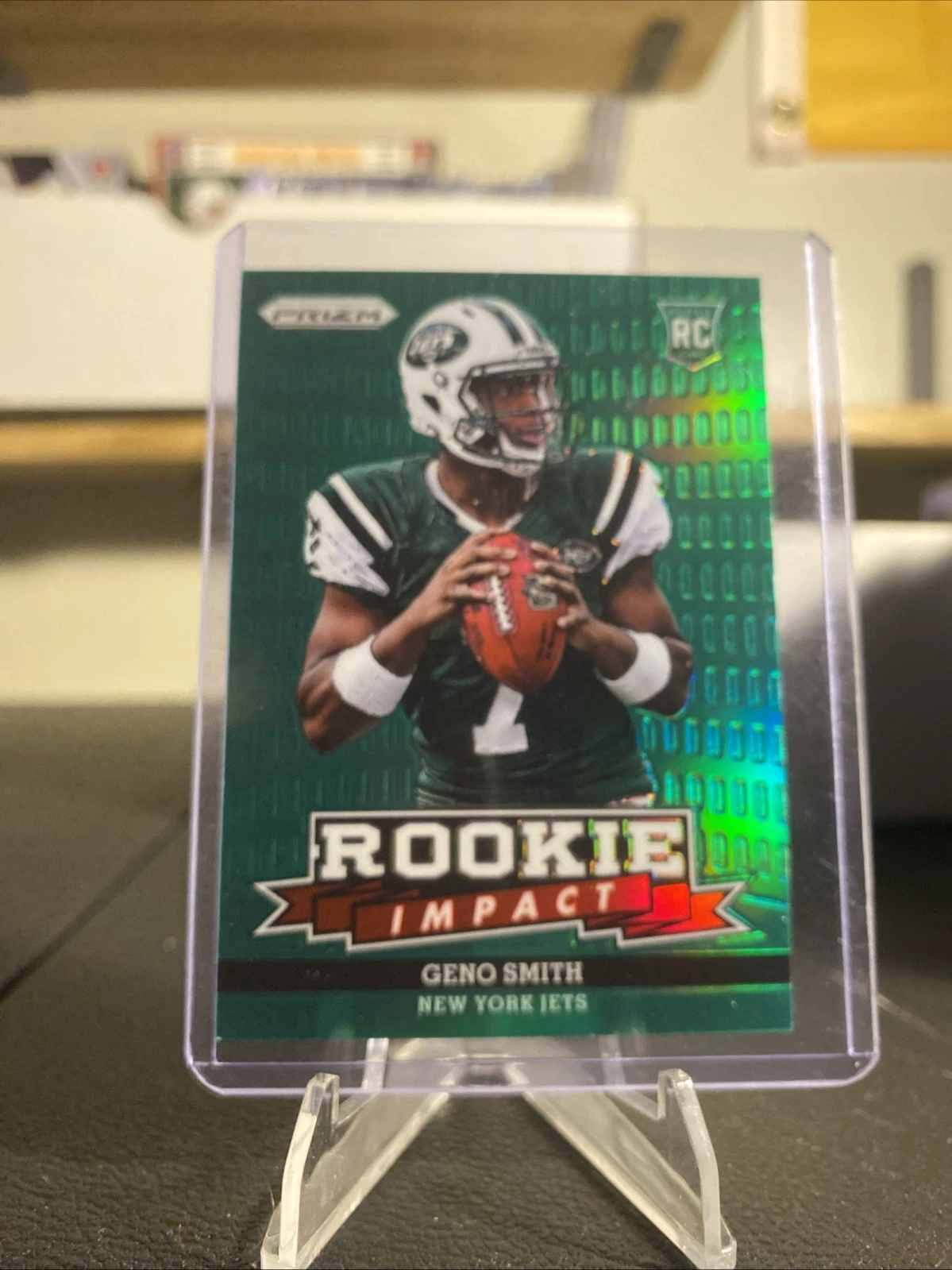 Geno Smith Panini Prizm Rookie Impact #3 Green Prizm