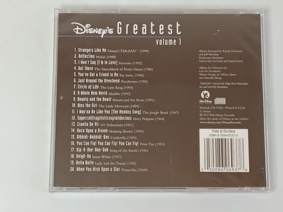 Disney's Greatest, Vol. 1 by Disney (CD, Jan-2010, Disney) for
