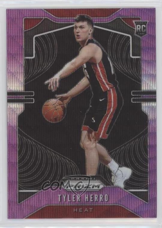 2019-20 Panini Prizm Rookie Purple Wave Prizm Tyler Herro #259 Rookie RC hs9