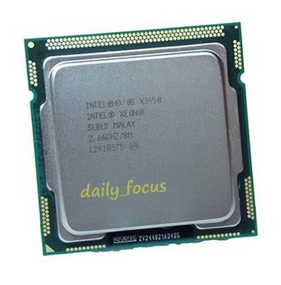   Xeon X3450 2.66 GHz LGA1156 4 cores 8 threads SLBLD CPU Processor 8 MB *lm