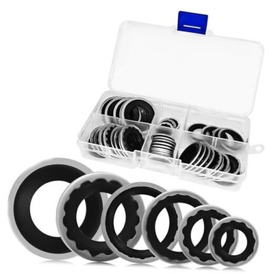 AC Gasket Sealer AC O Ring Seal Kit A/C Compressor Gasket O-Ring Port 45PCS