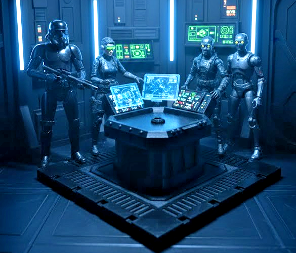 1:12 Scale Sci-Fi Control Center - Modular Command Terminal Center for ...