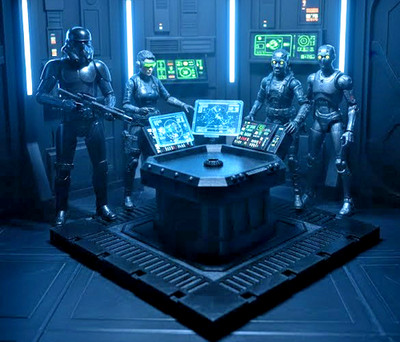 1:12 Scale Sci-Fi Control Center - Modular Command Terminal Center for 6'' Figure