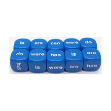 Koplow Dice d6 16mm Being  Helping Verbs 10 New