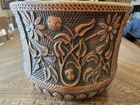 Vintage Red Wing Jardiniere/Planter w/Floral Plattern- 1920's