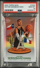 2023 TOPPS NOW VICTOR WEMBANYAMA #VW4 RC ROOKIE PSA 10