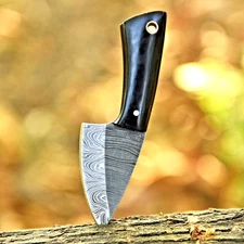 Custom Made Hand Forged Damascus Steel Blade Hunting Skinner Knife UU 18