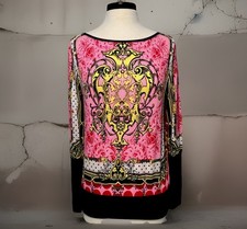 Versace STYLE Women's Pullover Top-by-Comma-Made In Greece-Size 36