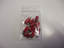 Modelleisenbahn 10x Querlochstecker 2.6 mm rot