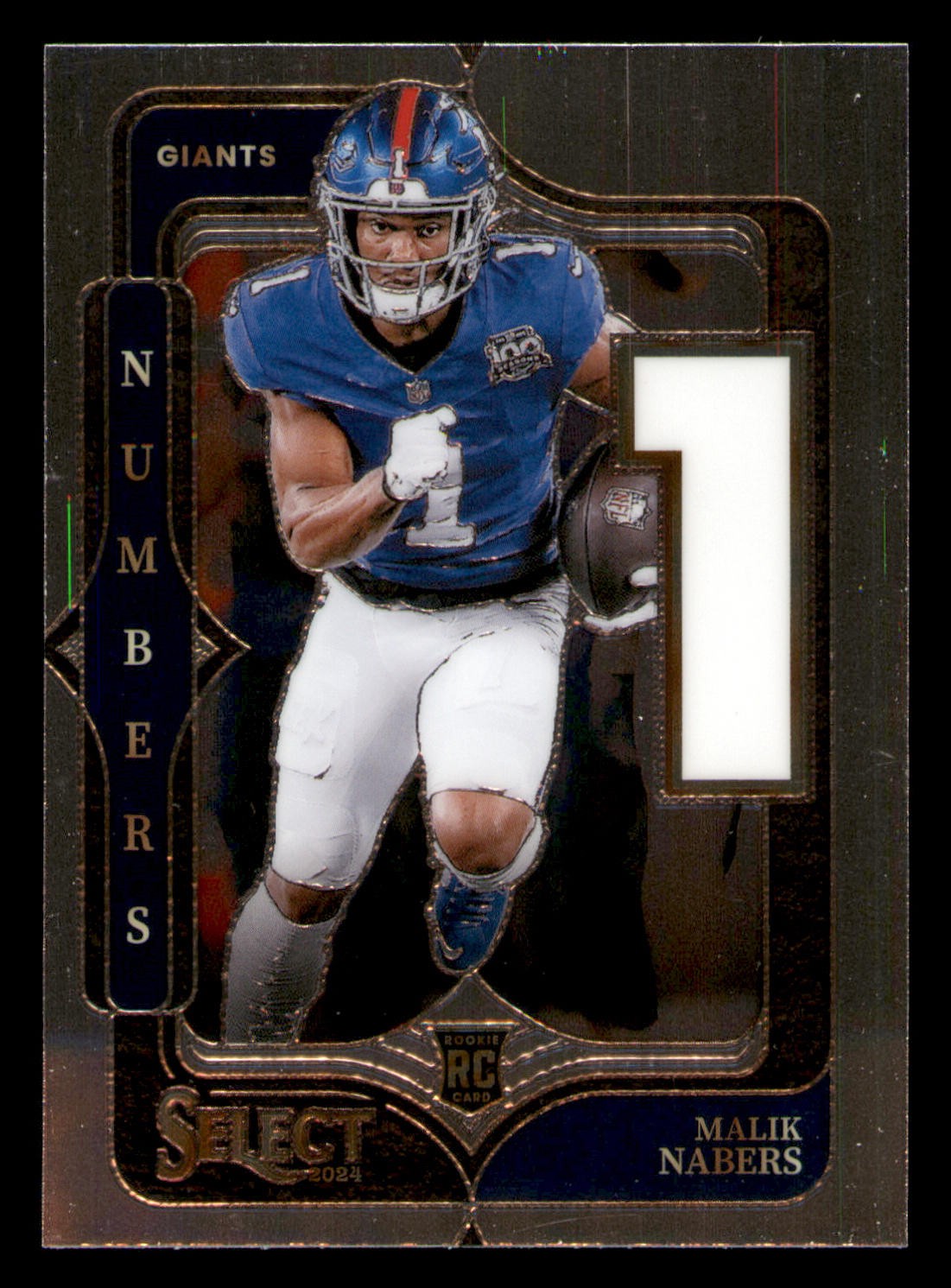 2024 Panini Select #5 Malik Nabers Select Numbers