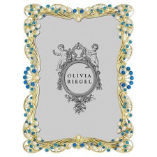 OLIVIA RIEGEL GOLD AUDREY 5X7" PHOTO FRAME BL2271.NEW IN BOX.