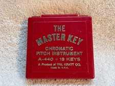 Vintage The Master Key Chromatic Pitch Instrument 13 Keys A-440 Made in U.S.A.