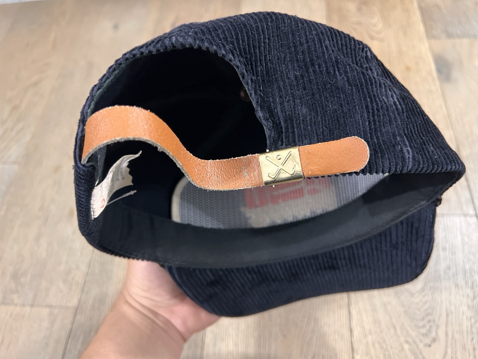 VTG 90s Oklahoma State University Cowboys YOUNGAN Corduroy Rope Hat Cap Strap