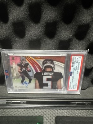 2022 Drake London Immaculate Collection Introductions Rookie Auto Psa 9 # 49/49