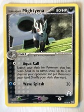 Team Aqua's Mightyena 30/95 Ex Team Magma vs Team Aqua Regular LP on eBay