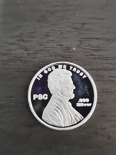 1/10 oz Silver "Lincoln Penny" Round - .999 Fine Silver Wheat Cent Tribute BU