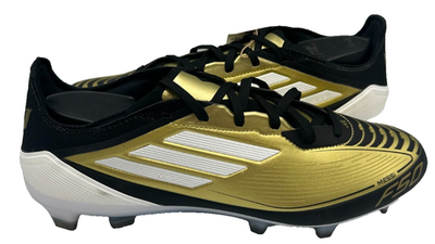 Adidas Men's Messi F50 Pro FG Lace Up Soccer Cleats Gold/Black