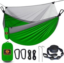 Camping Hammock with Net,Portable Lightweight Double Hammocks with Tree Strap...