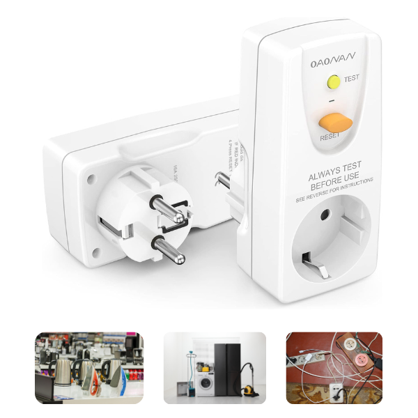 Modulare Doppelsteckdose 2P+T – 10/16 A, Grau, Für Schalttafel & Verteiler