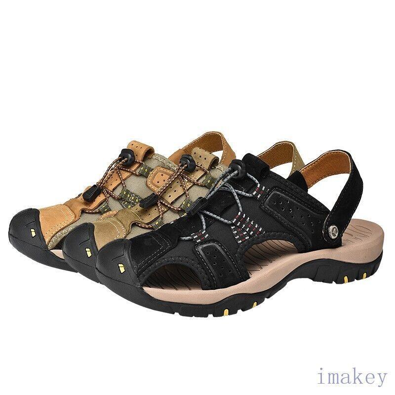 PANTOFOLA D’ORO Sandali stringati uomo ciabatte spiaggia sport outdoor punta chiusa casual scarpe sandalo