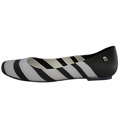Melissa Divine Optical Stripes, Divine Optical Striped, Ballet Flat