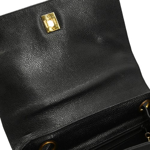 Mochila Chanel Triple CC 194819 de piel de becerro negra - Imagen 7 de 11