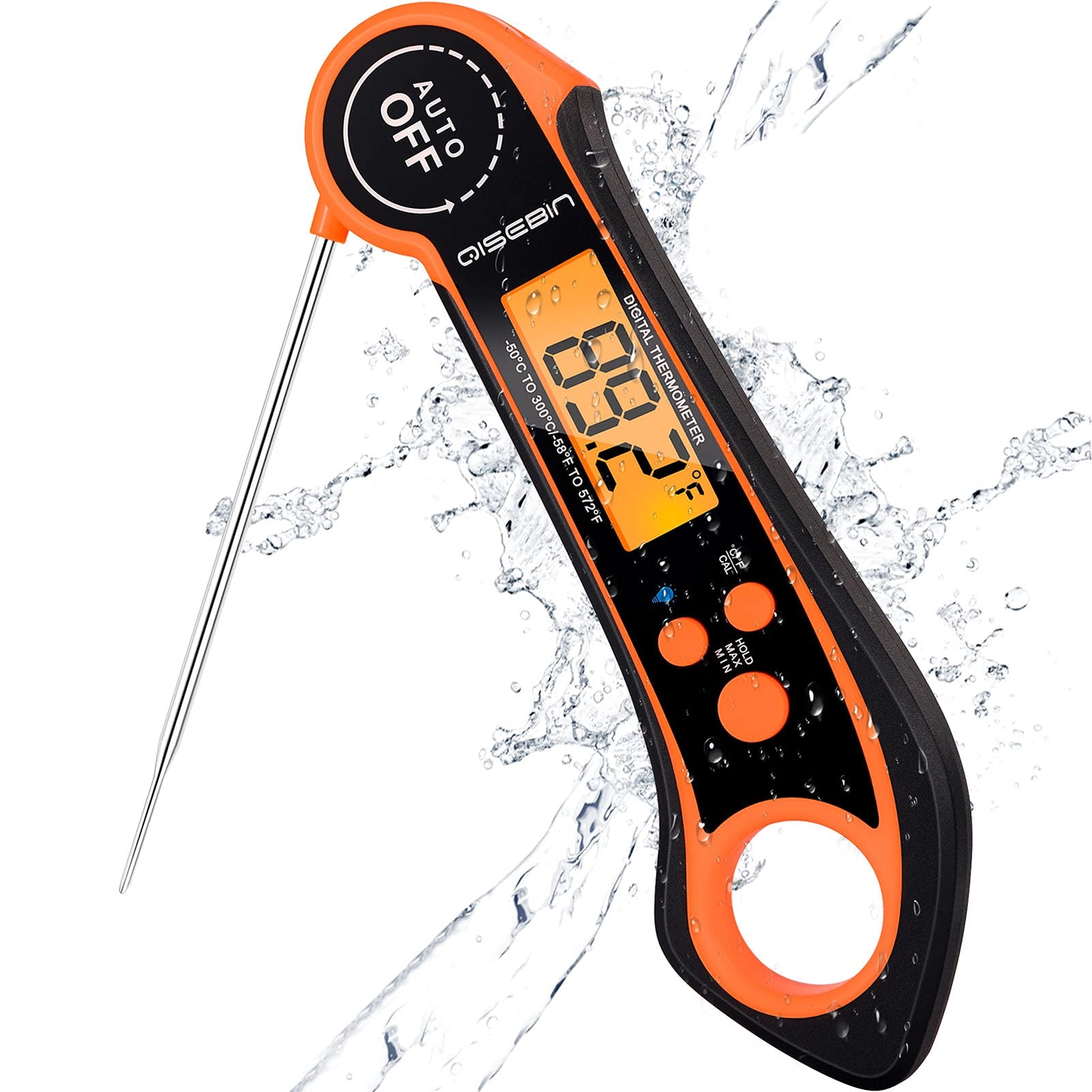 Digital Meat Thermometers for Cooking Grilling - IPX7 Waterproof Instant Read...
