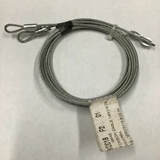 9’ High Low Headroom Torsion Cables 1/8” x 119.75” Pair Garage Door Cables LHR