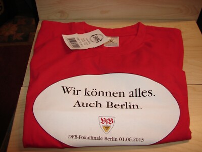 T-SHIRT VFB STUTTGART -WIR KÖNNEN ALLES AUCH BERLIN DFB POKALFINALE 2013 GR. 152