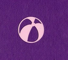 BEACH BALL die cuts scrapbook cards