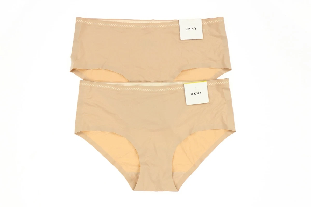 DKNY 268206 Women's Nude 2 Pack Bikini Panty Underwear Size M