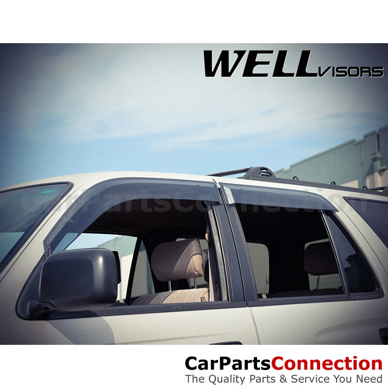 Viseras de ventana WellVisors 96-02 para Toyota 4Runner deflectores laterales con clip Foto 3 de 4