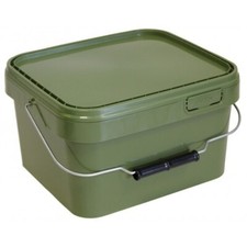 5L Bait Bucket Square for Boilies Pellets Groundbait Carp Fishing Tackle Bait