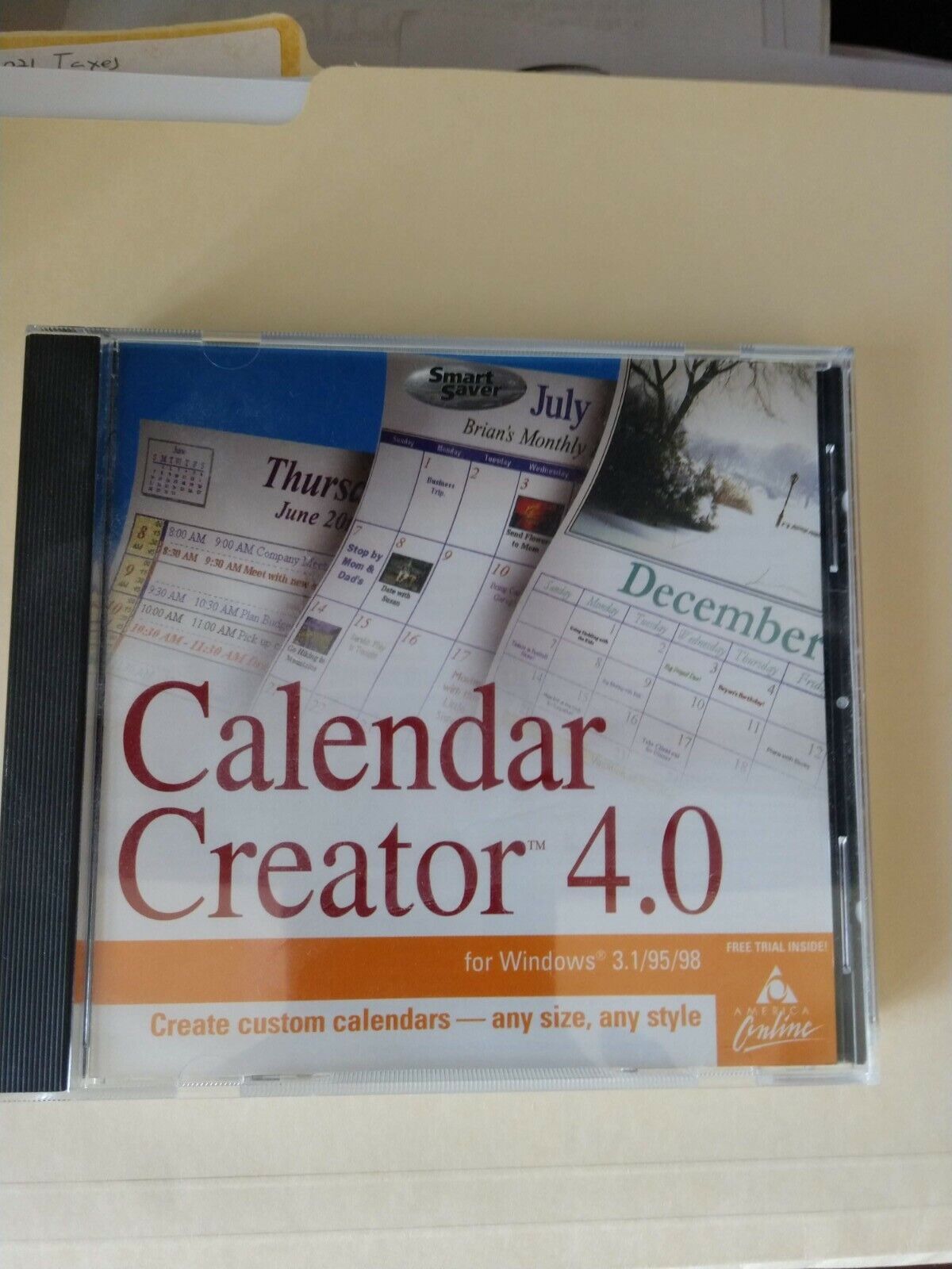 Calendar Creator 4.0 Vintage Computer Software for Windows 3.1,
