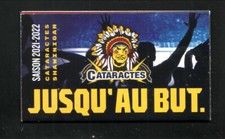 Shawinigan Cataractes--2021-22 Pocket Schedule--Budweiser--QMJHL
