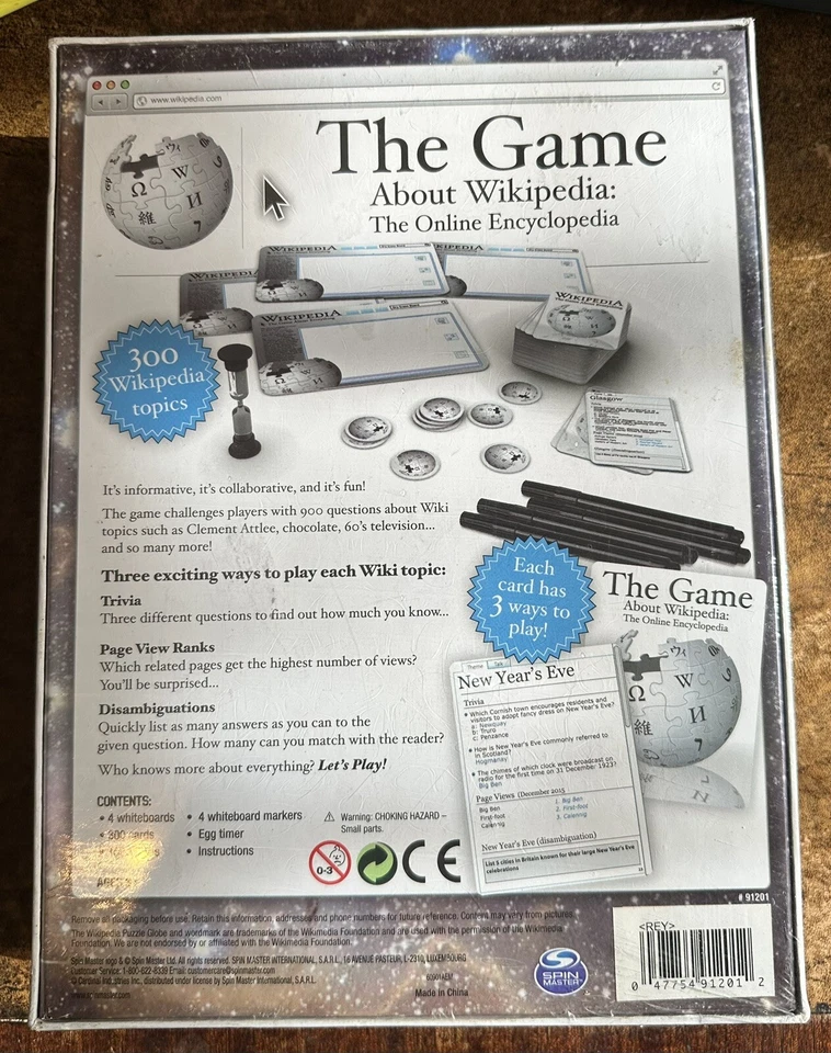 WIKIPEDIA THE GAME , Brand New Sealed Board Game. - Image 2 of 2