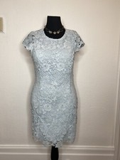 Lulu’s Romance Language Backless Lace Dress Open Back Mini Size XL Light Blue