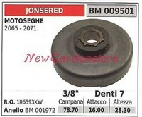 "Ritzel Jonsered Motor KettensäGe 2065 2071 3/8 \" ZäHne 7 009501"