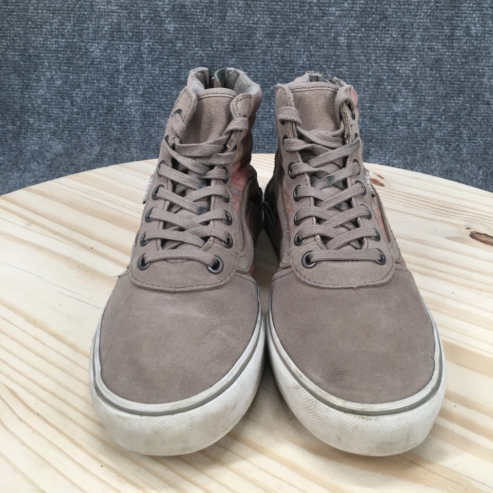 Vans Zapatos Mujer 8 Sk8-HI Old Skool Tenis Beige Gamuza Floral Con Cordones 721278 Foto 4 de 4