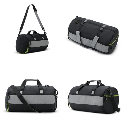 Gym Duffel 28L Sports Bag for Men and Women Polyester 2 in 1 Mat Holder - Picture 4 of 4