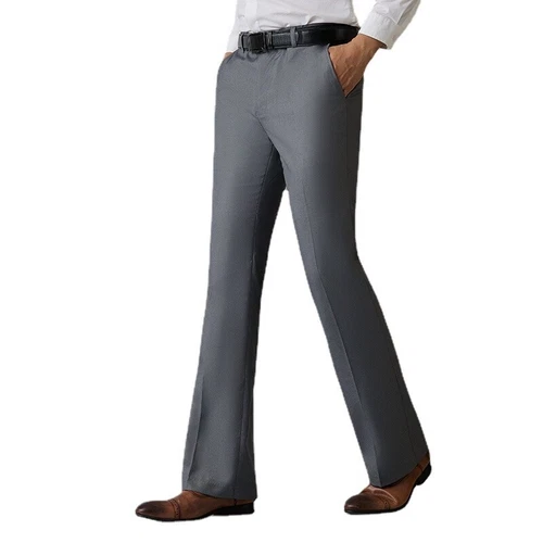 Herren Glockenboden Schlaghose schmal elegant Bootcut formelle Hose Passform Retro 60er 70er - Bild 2 von 27