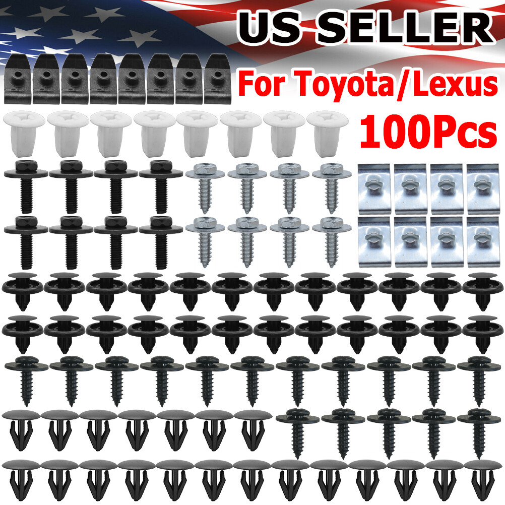 X100 Under Engine Cover Clips Underbody Mudguard Shield Screws For Toyota Lexus 