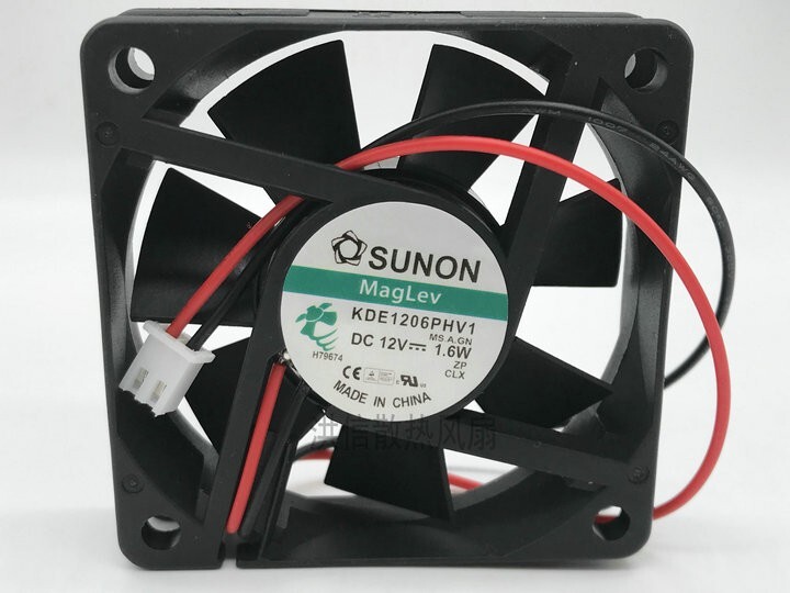 SUNON 6015 KDE1206PHV1 12V 1.6W 6CM 60*15MM 60mm silent cooling