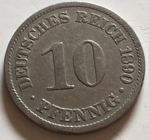 10 Pfennig Deutsches Reich 1890 N1 - 第 1/2 張圖片
