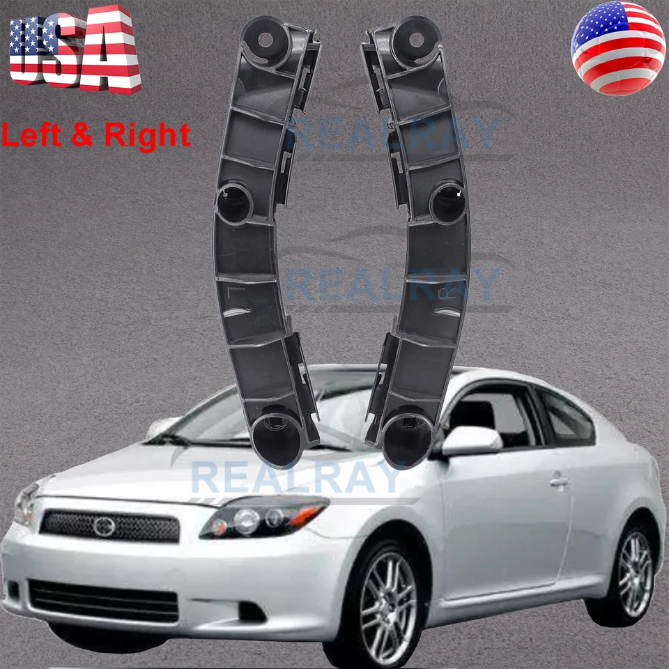 Left & Right Bumper Bracket For 2005-2010 Scion tC Front Driver & Passenger Side - Image 4 of 4
