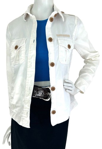 Vintage GAP Denim Jacket Adult Medium White Washed 90s Trucker 