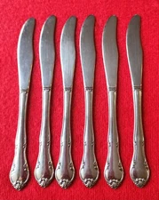 6 Gorhamcraft MUSETTE Stainless BUTTER SPREADER Gorham Silverware Flatware