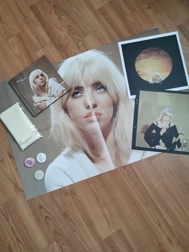 Billie Eilish Happier Than Ever SUPER DELUXE BOX CD SET NEW - Picture 2 of 5