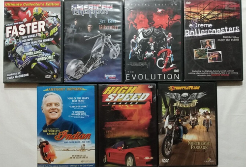 7 DVD Car Motorcycle Rollercoasters Faster American Chopper Evolution ...