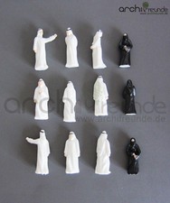 12x Modèle Figurines Arabes Personne pour modélisme 1:50 Maquette de train